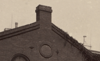A closeup of the chimneys clearly shows the exact style of both pots.